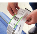 Etiqueta de equipaje Air Ticket Autoadhsive Termal Paper